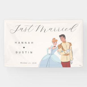 Banderoles Cendrillon & Prince Mariage
