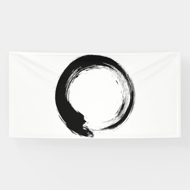 Banderoles Cercle Zen Enso (Horizontal)