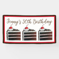 Cerise Forêt-Noire Gâteau Slice Anniversaire Fête 