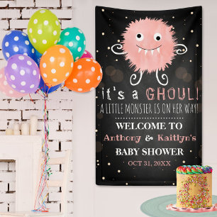 Banderoles C'est A Ghoul ! Baby shower d'Halloween de Little 