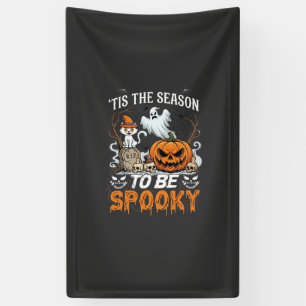Banderoles C'est la saison d'Halloween Fantôme Citrouille Épo