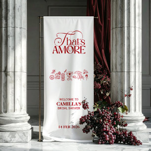 Banderoles C'est l'Amour Rouge Mariage main levée
