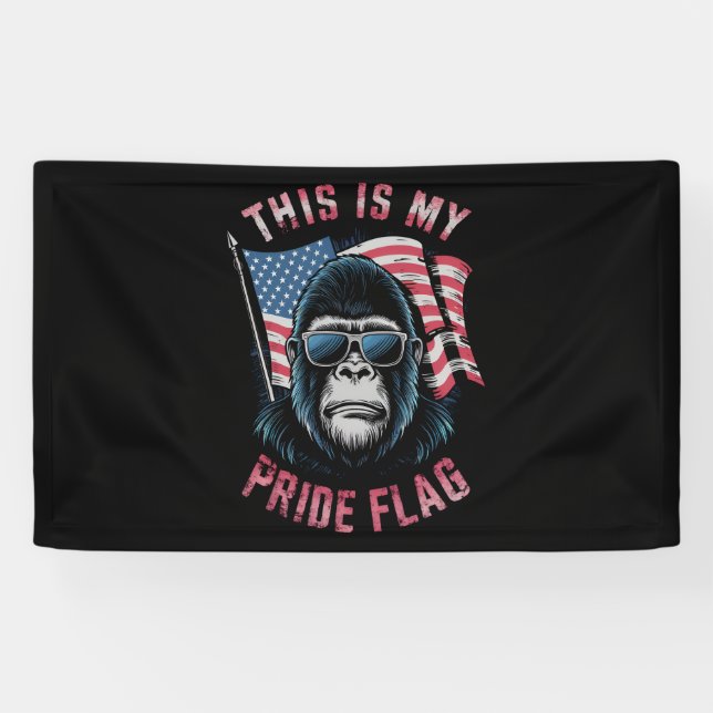 Banderoles C'Est Mon Drapeau De Fierté Drapeau Américain Bigf (Horizontal)
