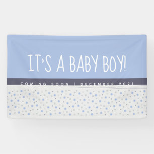 Banderoles C'est un Garçon Bleu clair Bébé Révélation de