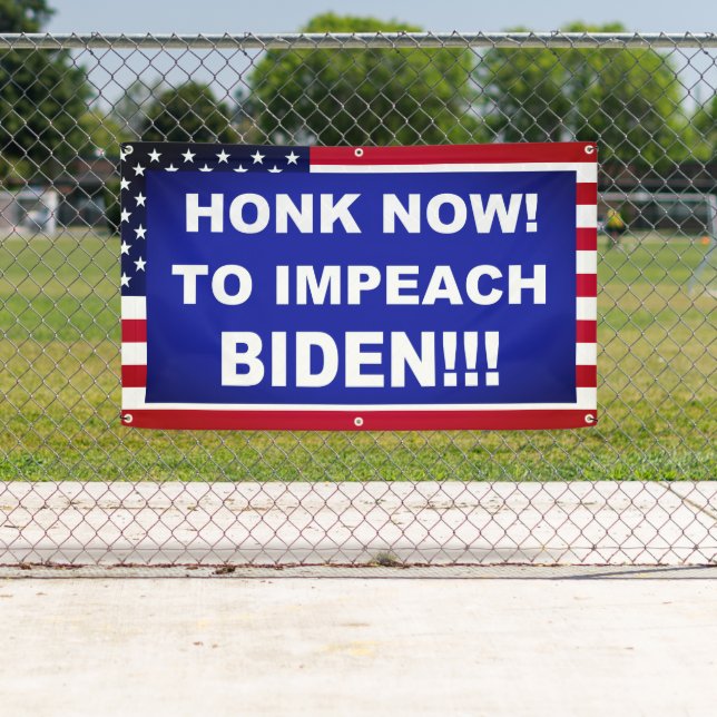 Banderoles Chantez Maintenant Pour Enquêter Biden (En situation)