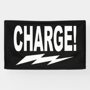 Banderoles  Charge ! Motivation de la foudre