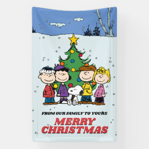 Banderoles Charlie Brown et ses amis Noël