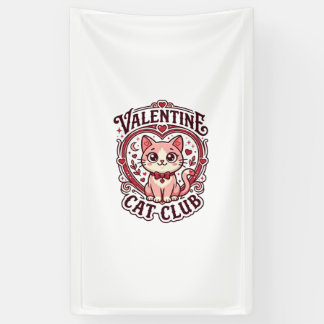 Banderoles Chat de la Saint-Valentin Dessin drôle pour amateu