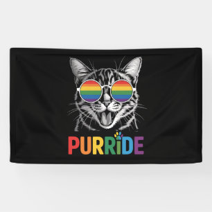 Banderoles Chat de Purride Gay Lesbienne Arc-en-ciel LGBTQ Al
