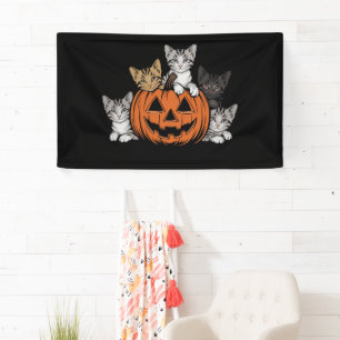 Banderoles Chat des années 90 Halloween Rétro Saison Squelett