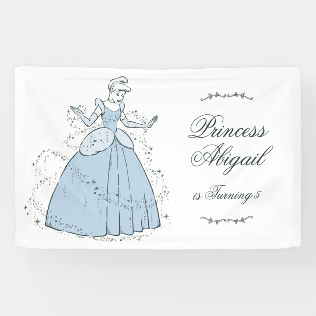 Banderoles Château de Cendrillon | Fairy Tale Anniversaire (Horizontal)