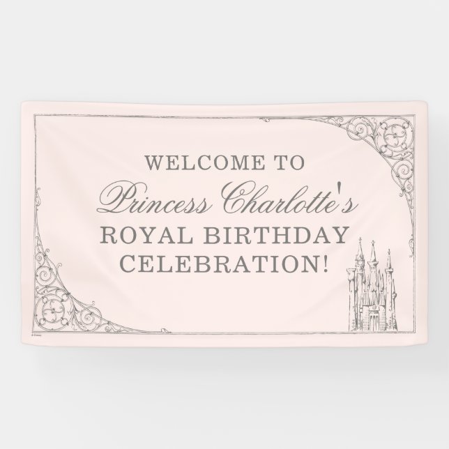 Banderoles Château Disney Princess | Fairy Tale Anniversaire (Horizontal)