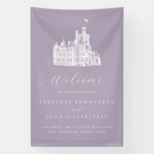 Banderoles Château Lavande Vintage Mariage Bienvenue