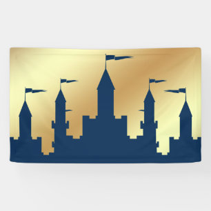 Banderoles Château Royal Prince de Blue and Gold