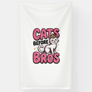 Banderoles Chats avant frères conception de t-shirt vintage d