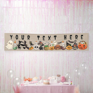 Banderoles Chats drôles de Halloween Fête