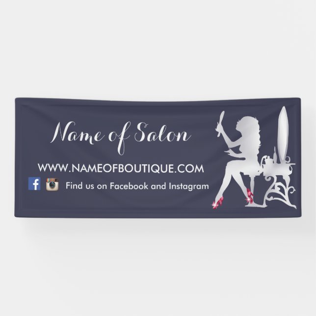 Banderoles Chaussures de luxe de rouge de maquilleur de femme (Horizontal)