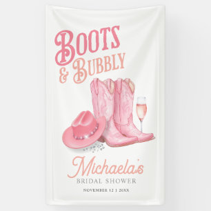 Banderoles Chaussures et Bulles Fête de Mariage de Cowgirl Ro