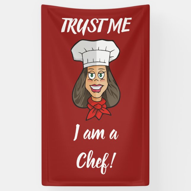 Banderoles Chef femme (Vertical)