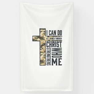 Banderoles Chemise chrétienne Croix de la Foi Je peux faire t
