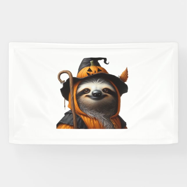 Banderoles Chemise classique Sloth Halloween (Horizontal)