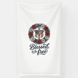 Banderoles Chemise croisée florale patriotique bénie pour êtr