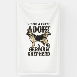 Banderoles Chemise d'adoption de Berger Allemand Chien de Sau