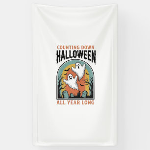 Banderoles Chemise de compte à rebours d'Halloween Graphique 