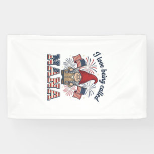 Banderoles Chemise de grand-mère vintage Gnome Nana patriotiq