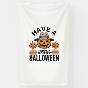 Banderoles Chemise de gravure vintage Halloween Citrouille Ép