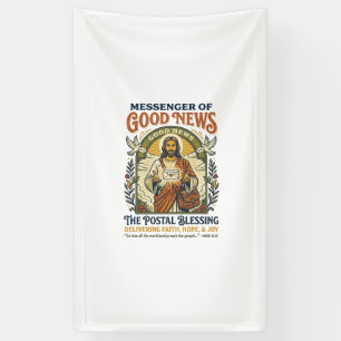 Banderoles Chemise de livraison de facteur Jésus Foi basée su
