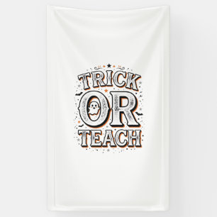 Banderoles Chemise de professeur Halloween Trick Or Teach vin