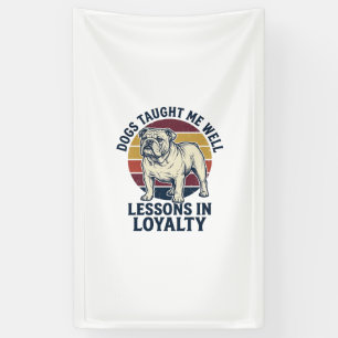 Banderoles Chemise de sagesse canine Graphique de leçon de bo