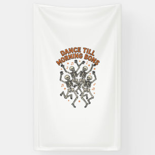 Banderoles Chemise de squelette dansant vintage drôle danse o