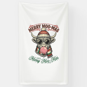 Banderoles Chemise de vache de Noël Mignonne Pun de vacances