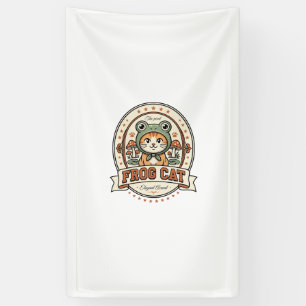 Banderoles Chemise Frog Cat Frogcore Chat Vintage Vector Art