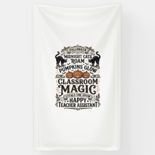 Banderoles Chemise Halloween d'Assistant d'Enseignant avec de