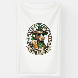 Banderoles Chemise vache irlandaise design bière vintage St P