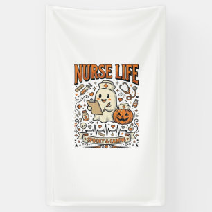 Banderoles Chemise vintage citrouille fantôme Halloween Nurse