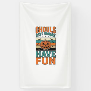 Banderoles Chemises Halloween Les Ghouls Anciens Veulent S'am