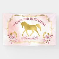 Cheval rose et or parti trot cheval or