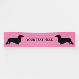 Banderoles Cheveux longs Dachshund - Silhouette 1