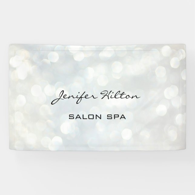 Banderoles Chic bokeh moderne glamour (Horizontal)