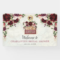 Chic Voyage Bourgogne Floral Fête des mariées Bien