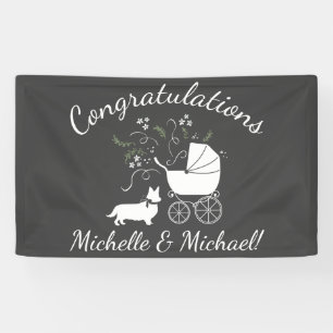 Banderoles Chien Baby shower de Corgi