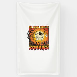 Banderoles Chien Chasse Les Zombies Halloween Fantômes Sorciè