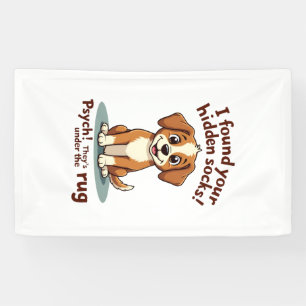 Banderoles Chien Drôle Chaussettes Cachées Citation Vintage D