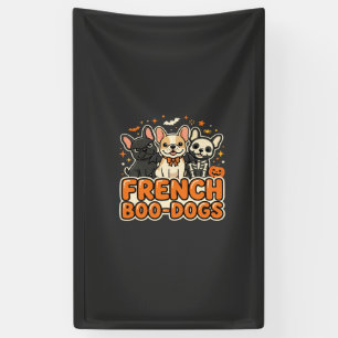 Banderoles Chiens Boo français Halloween French Bulldog Desig
