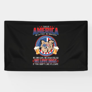 Banderoles Chihuahua Chig Cette 4 juillet Américaine