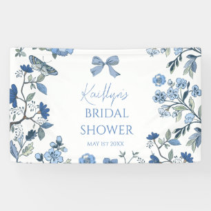Banderoles Chinoiserie Bleu et Blanc